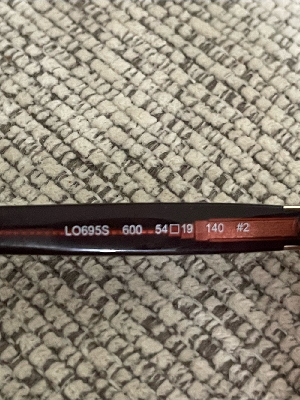 Longchamp LO695S 600 Metallic Red Cat Eye Sunglasses - Picture 4 of 9